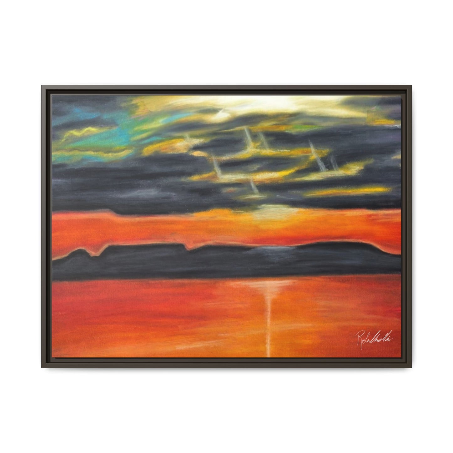 Sleeping Giant at Sunset Framed Wall Art
