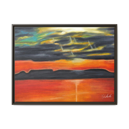 Sleeping Giant at Sunset Framed Wall Art