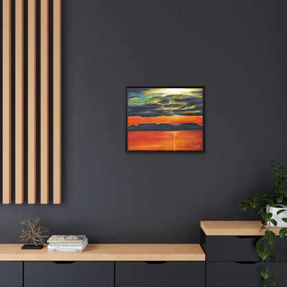 Sleeping Giant at Sunset Framed Wall Art