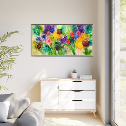 Abstract Flowers Framed Wall Art
