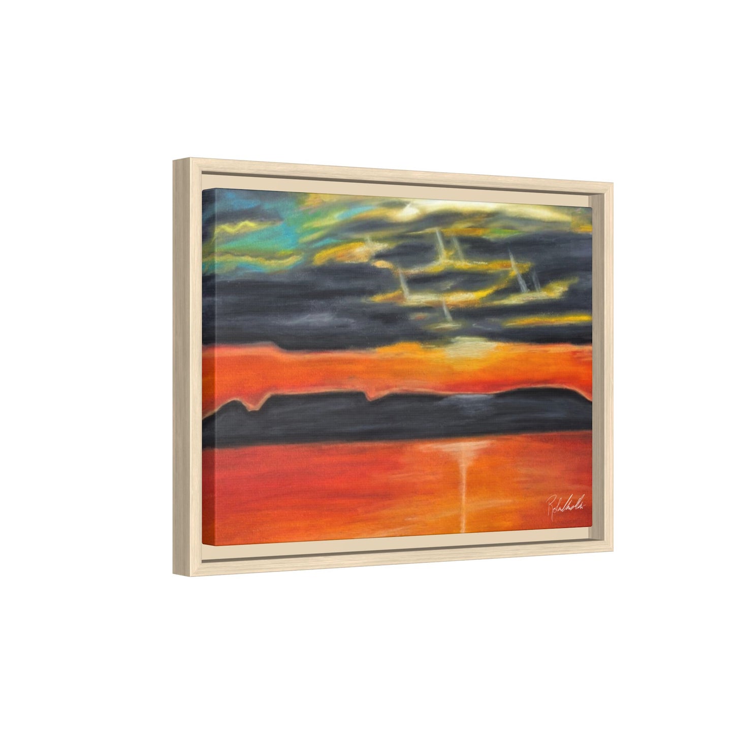 Sleeping Giant at Sunset Framed Wall Art