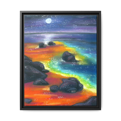 Beach at Night Frame Wall Art