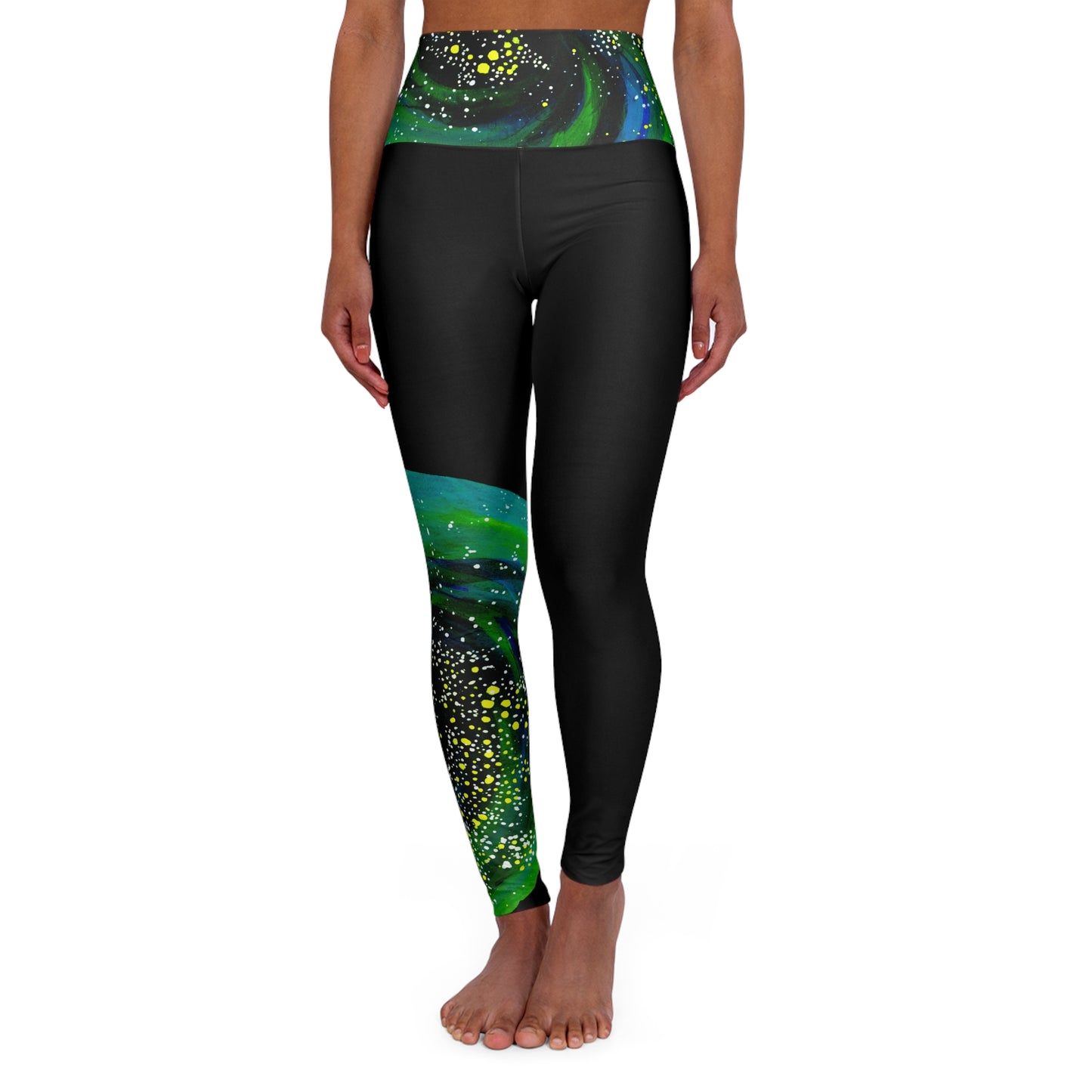 Spiral Galaxy High Waisted Yoga Leggings (AOP)