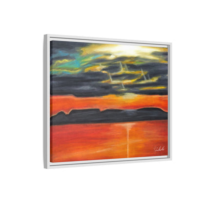 Sleeping Giant at Sunset Framed Wall Art