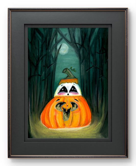 Ghost In Pumpkin 8x10 Museum Grade Fine Art Print