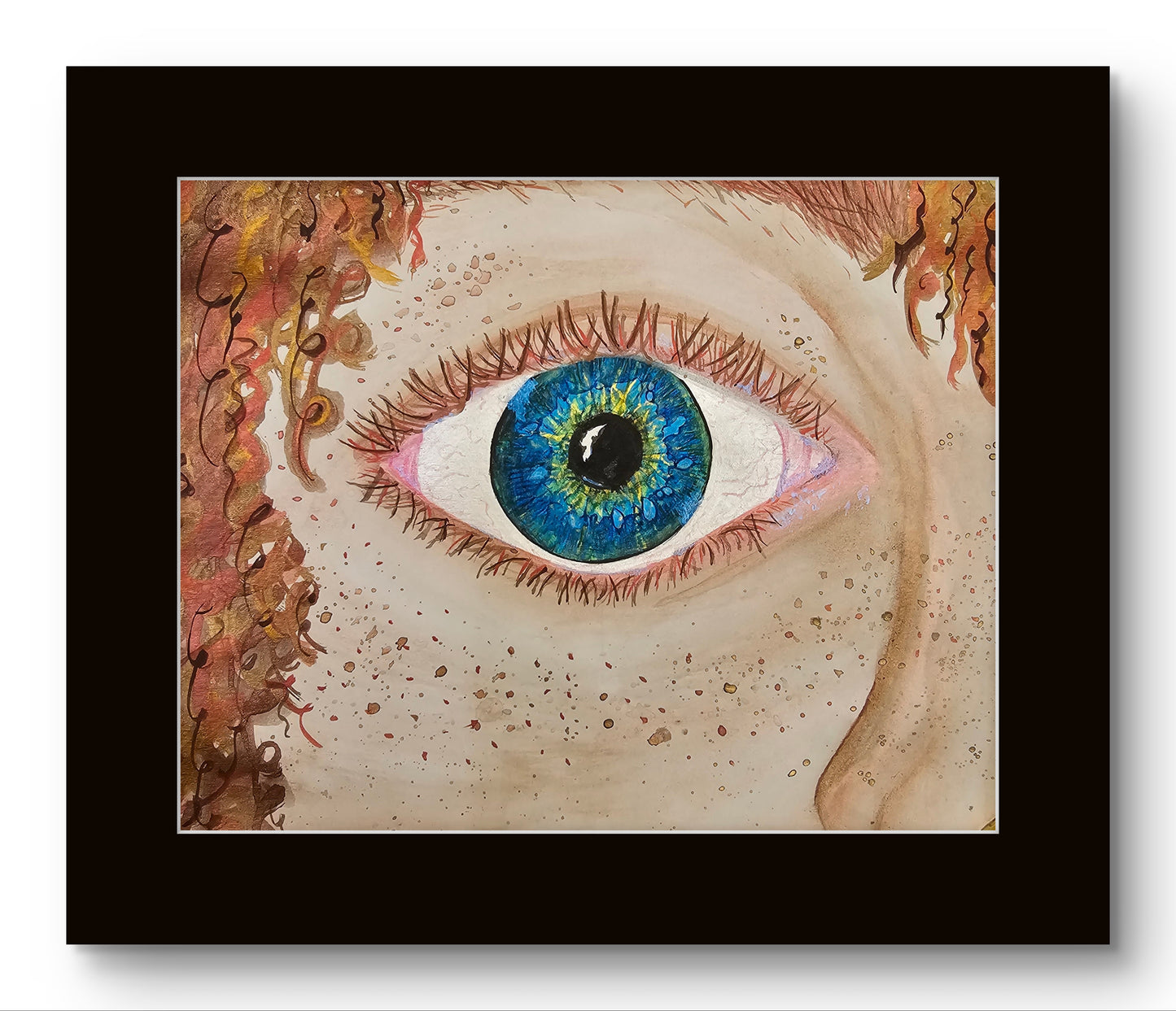 Blue Eyes of a Redhead 8x10 Museum Grade Fine Art Print