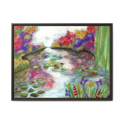 Floral Summer Pond Framed Wall Art