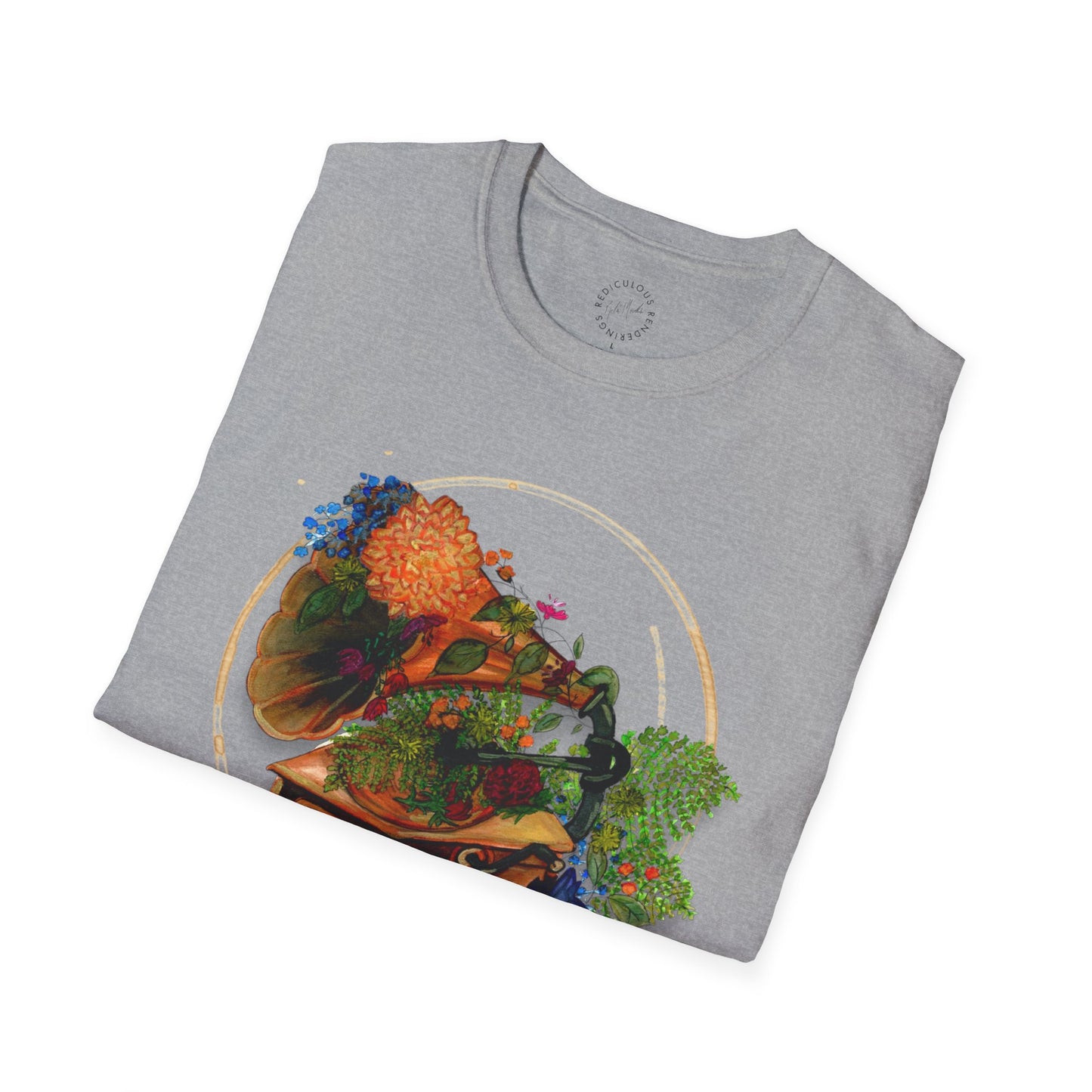 Vintage Phonograph Unisex Softstyle T-Shirt