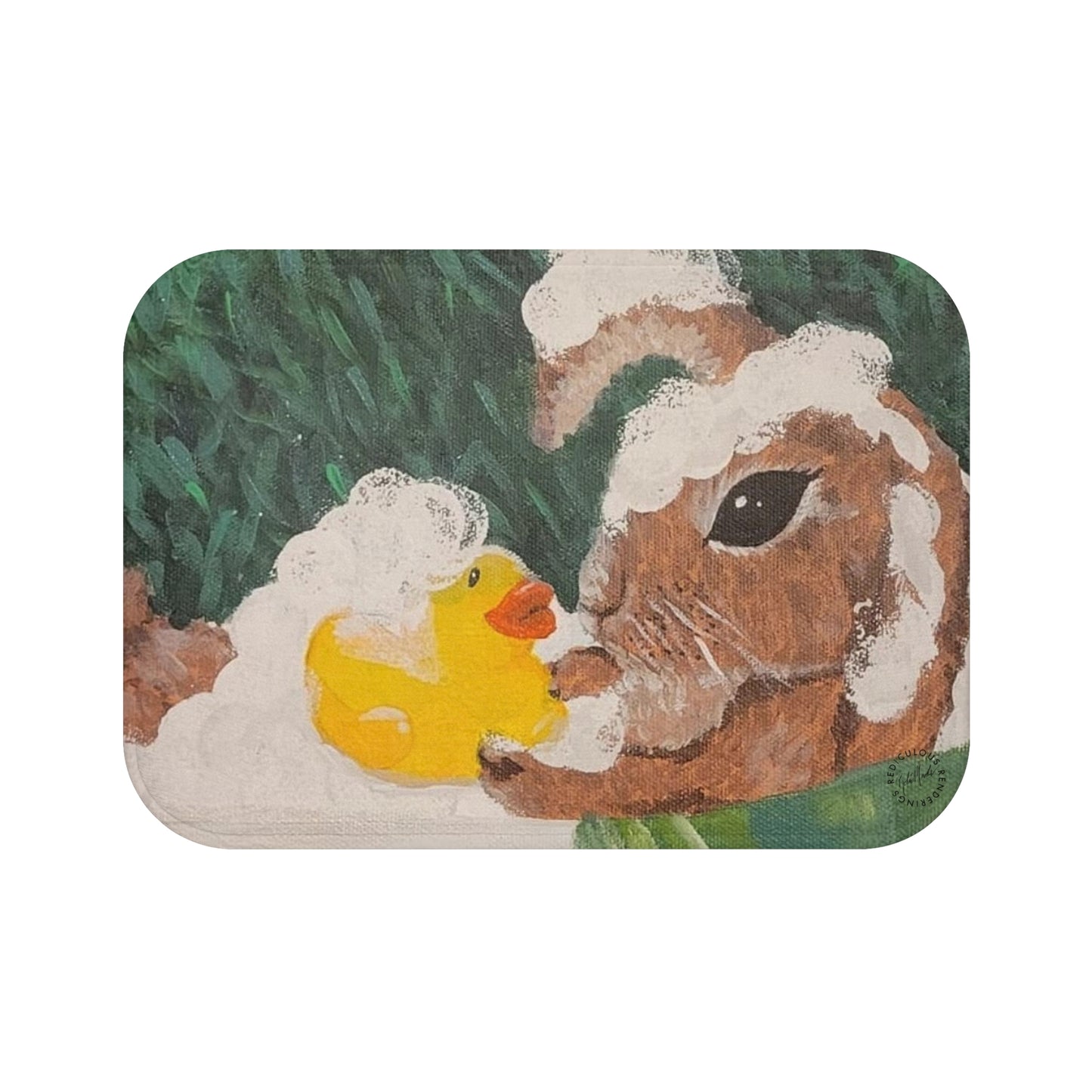 Rabbit Bath Mat  Anti-Slip, 100% Microfiber Rug- Home & Bathroom Supplies