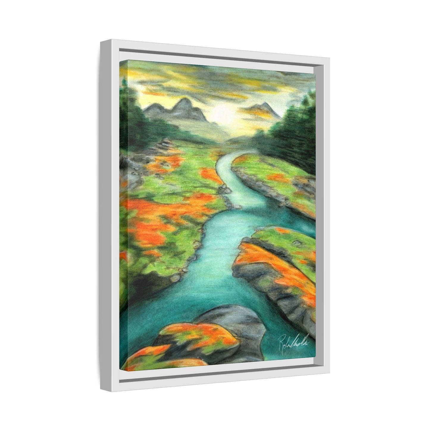 Mountain Stream Framed Wall Art