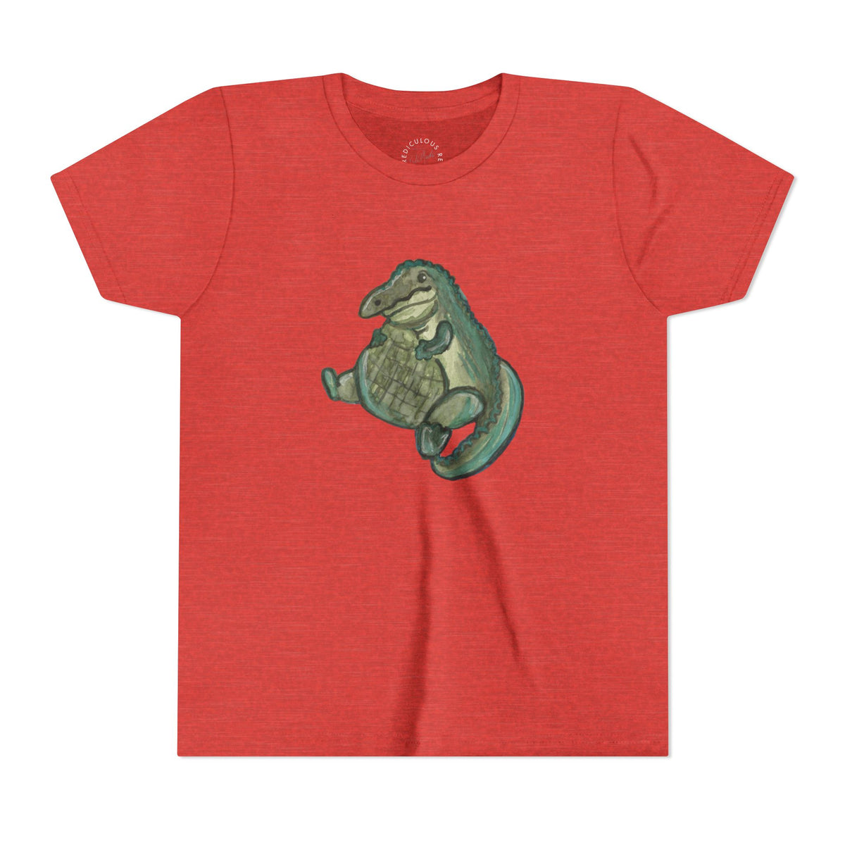 Kids T‑Shirt — Cute Chubby Alligator Graphic