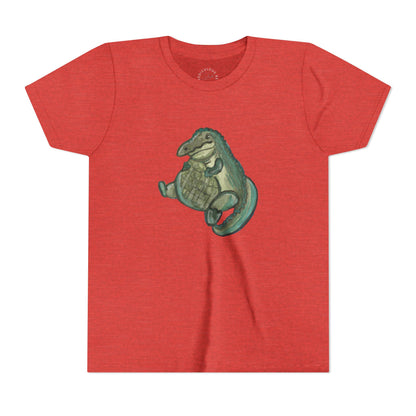 Kids T‑Shirt — Cute Chubby Alligator Graphic