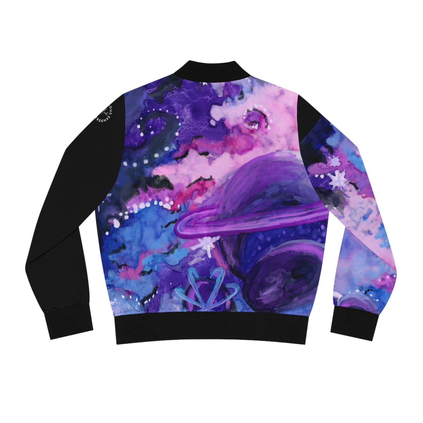 Purple Galaxy Women's Bomber Jacket (AOP)