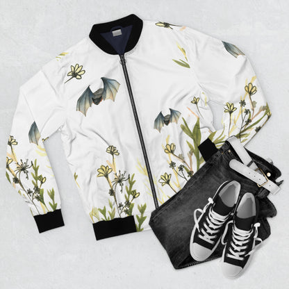 Bat & Wildflower Bomber Jacket