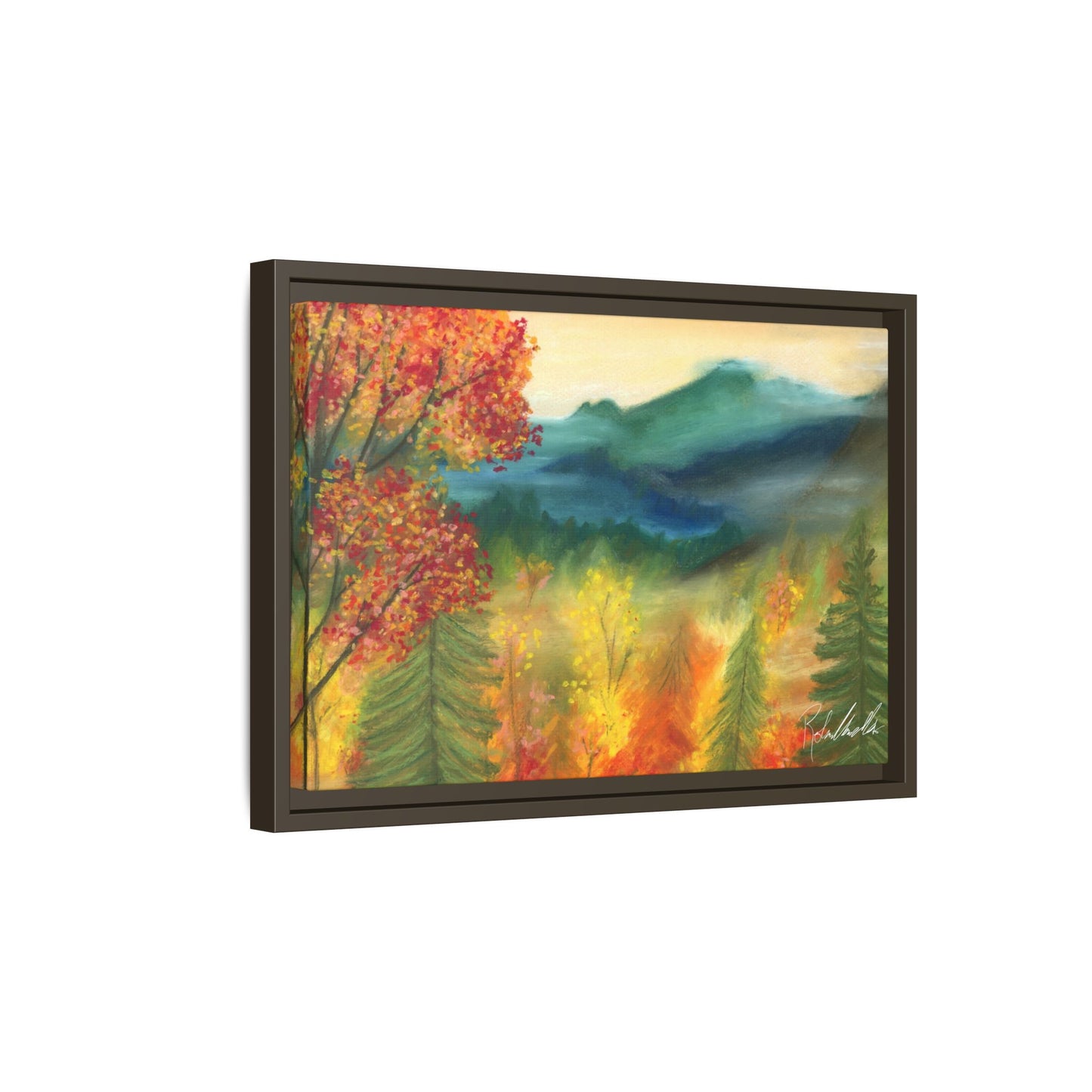 Fall Mountains Framed Wall Art