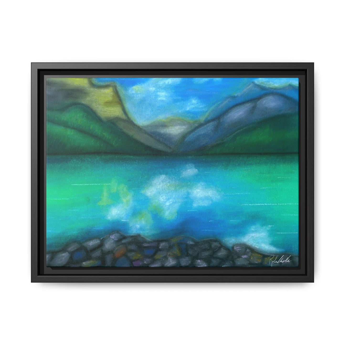 Mountain Lake Framed Wall Art