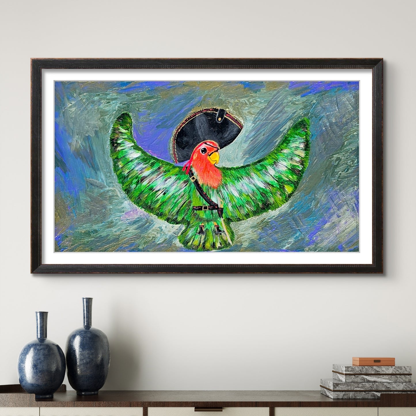 Pirate Parrot 8x10 Museum Grade Fine Art Print