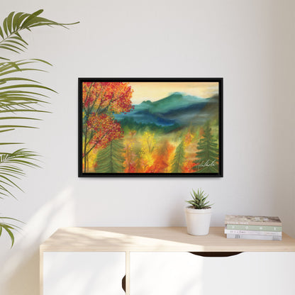 Fall Mountains Framed Wall Art