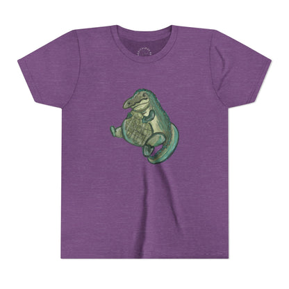 Kids T‑Shirt — Cute Chubby Alligator Graphic