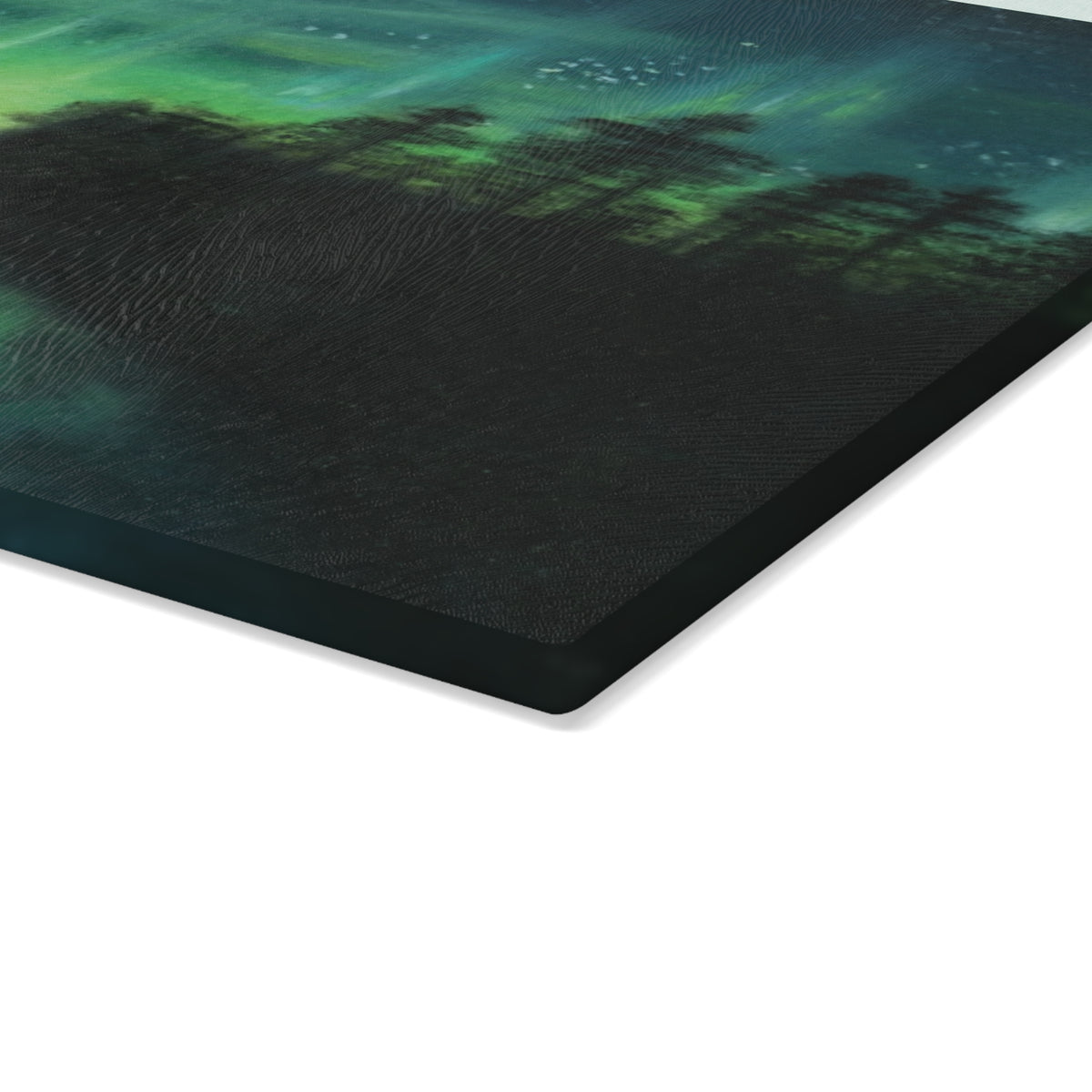 Aurora Night Glass Cutting Board – Northern Lights Kitchen Decor