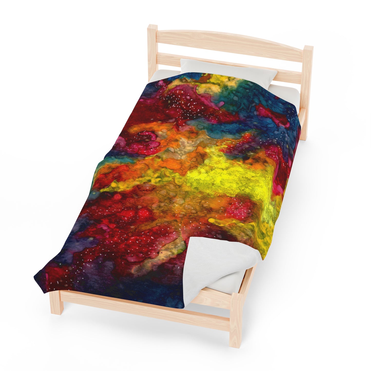 Sunset Clouds Galaxy Velveteen Plush Blanket