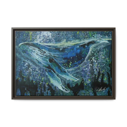 Watercolor Whale Framed Wall Art