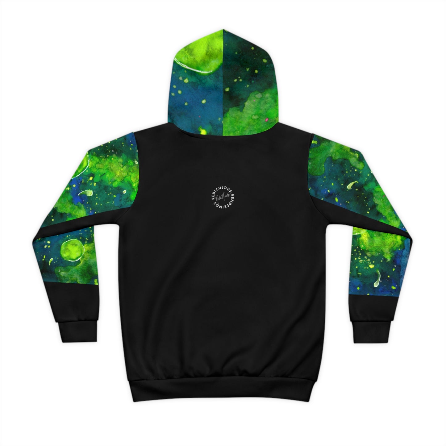 Green Galaxy Children's Hoodie (AOP)