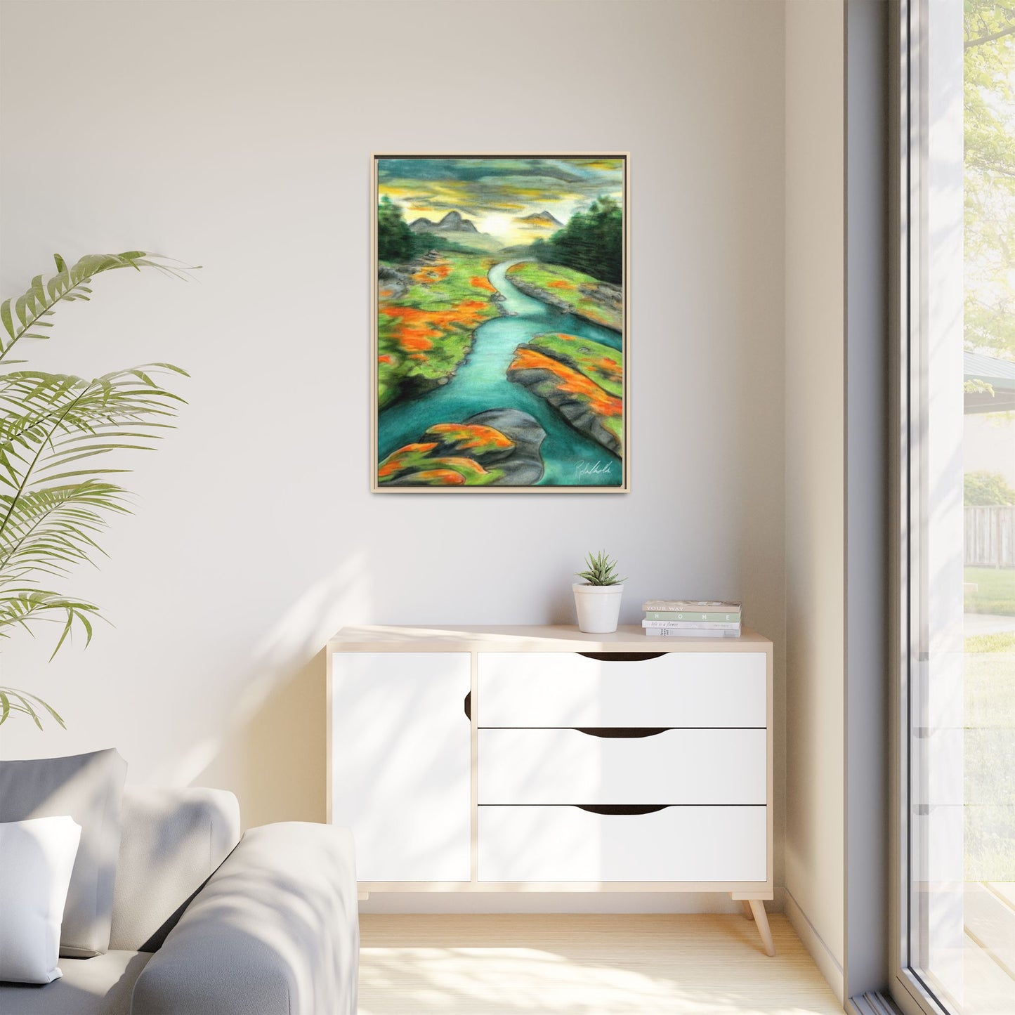 Mountain Stream Framed Wall Art