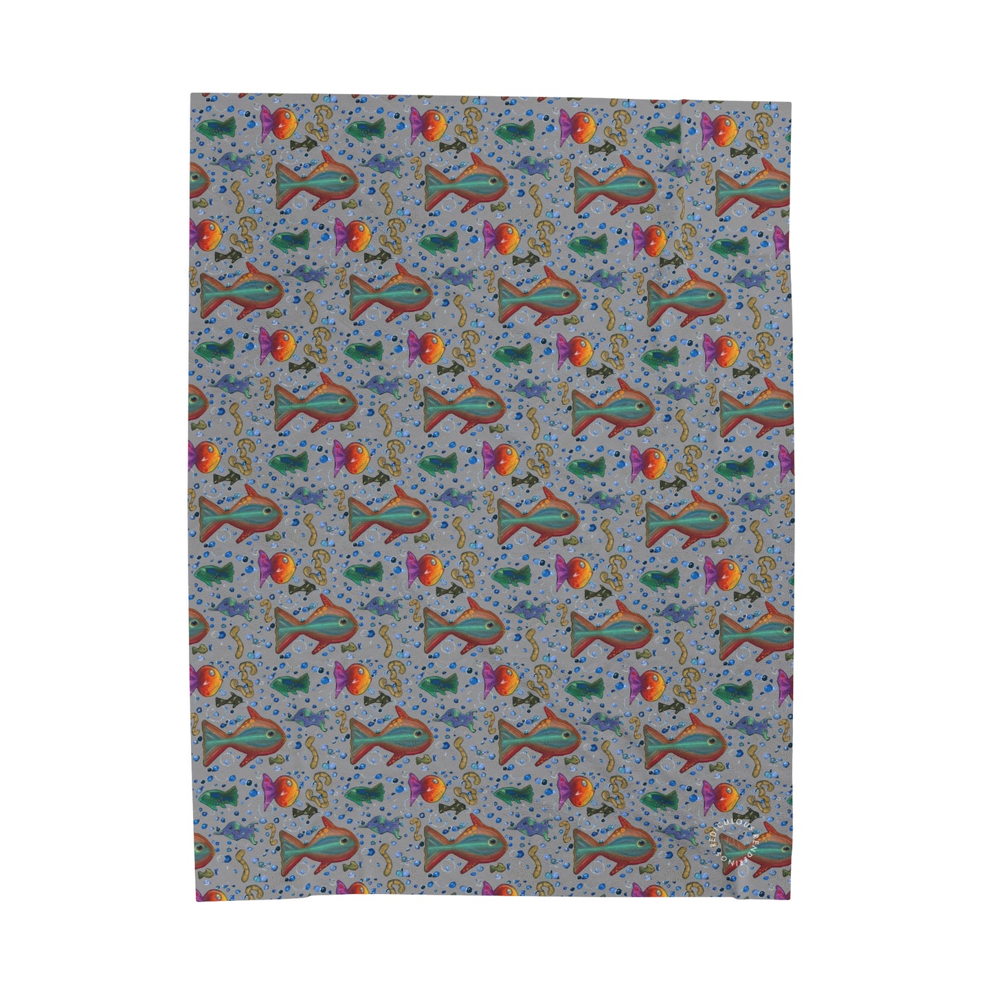 Fish Velveteen Plush Blanket