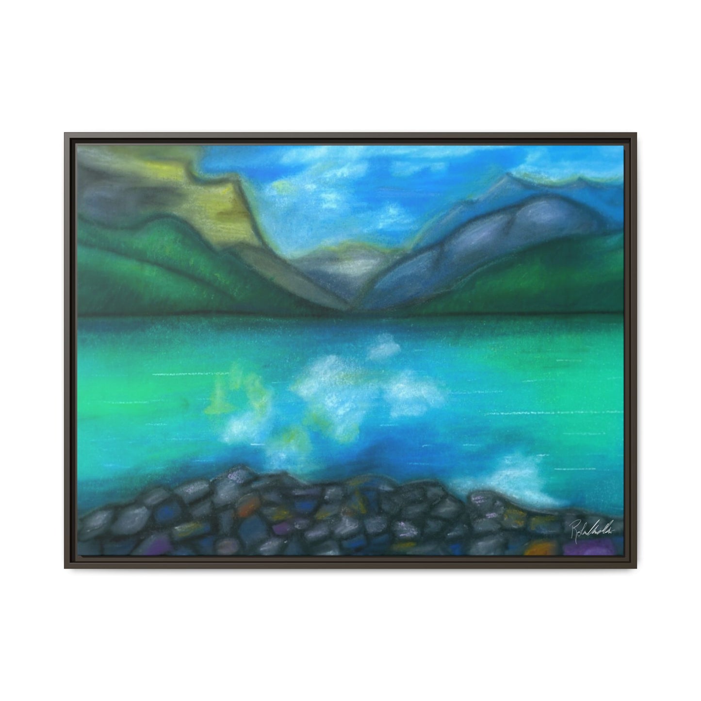 Mountain Lake Framed Wall Art