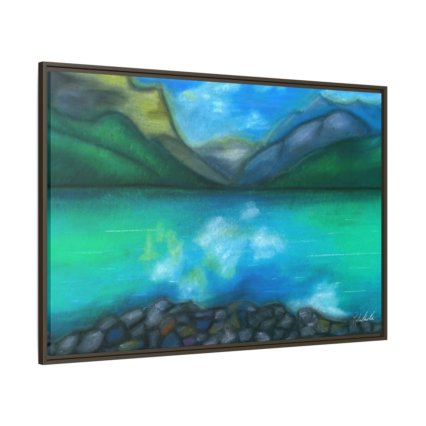 Mountain Lake Framed Wall Art