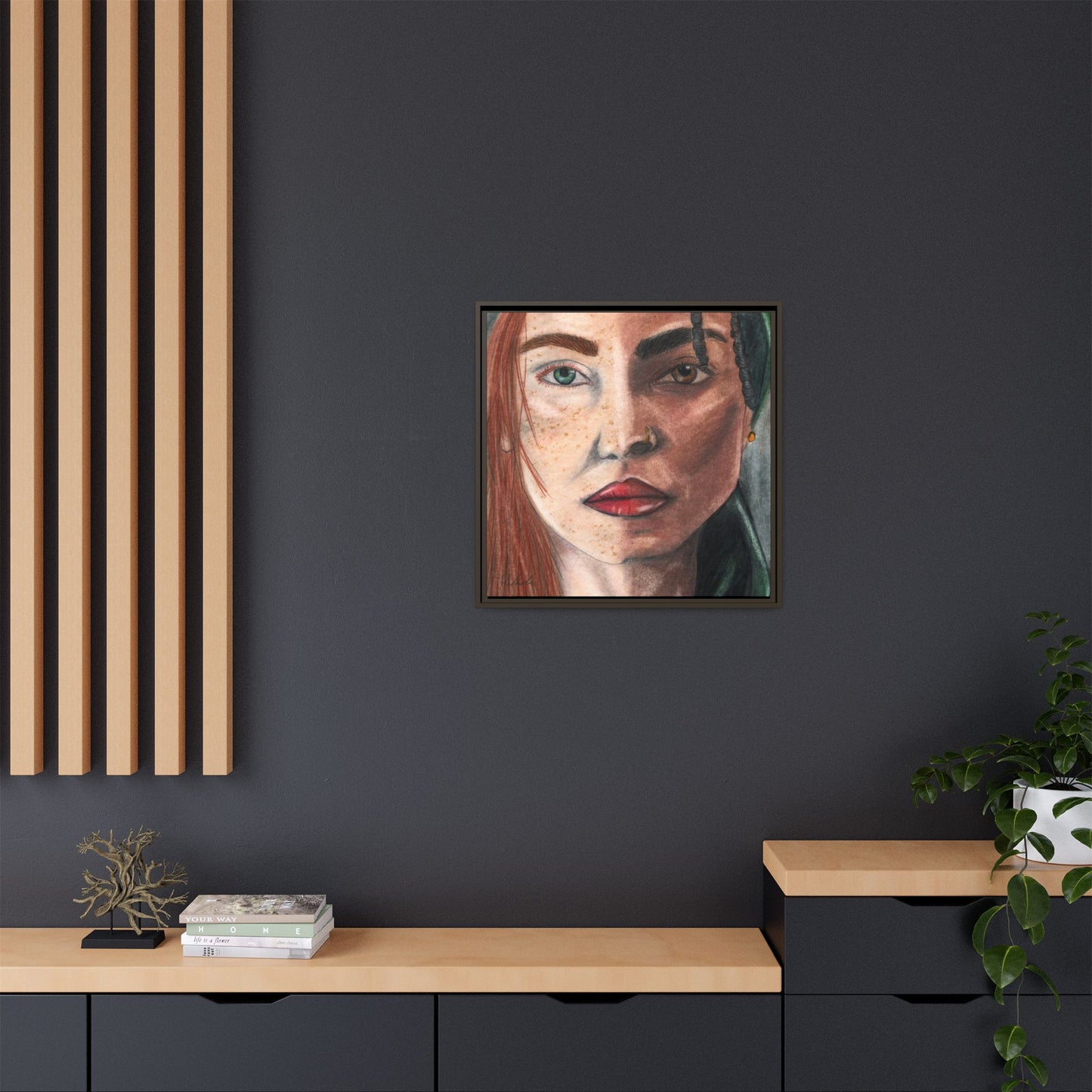 Beyond Race Woman Framed Wall Art