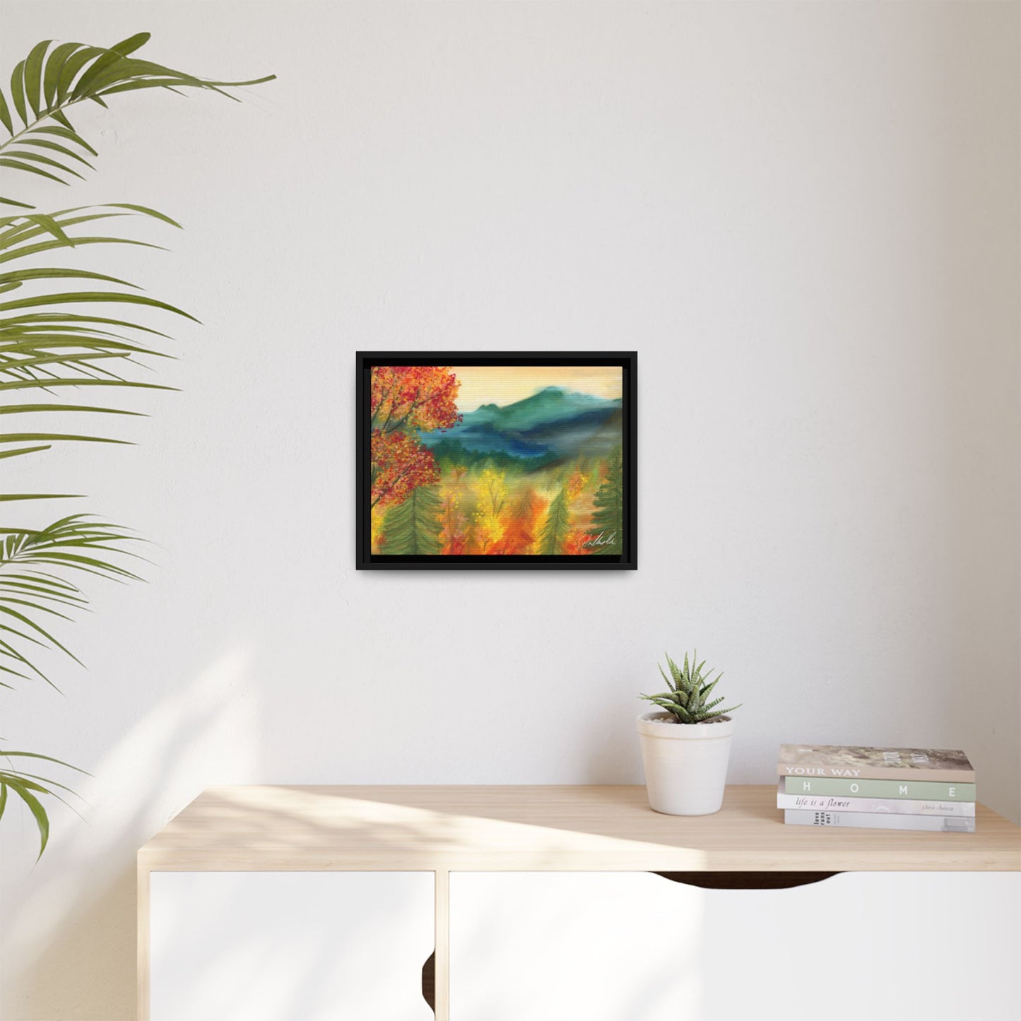 Fall Mountains Framed Wall Art