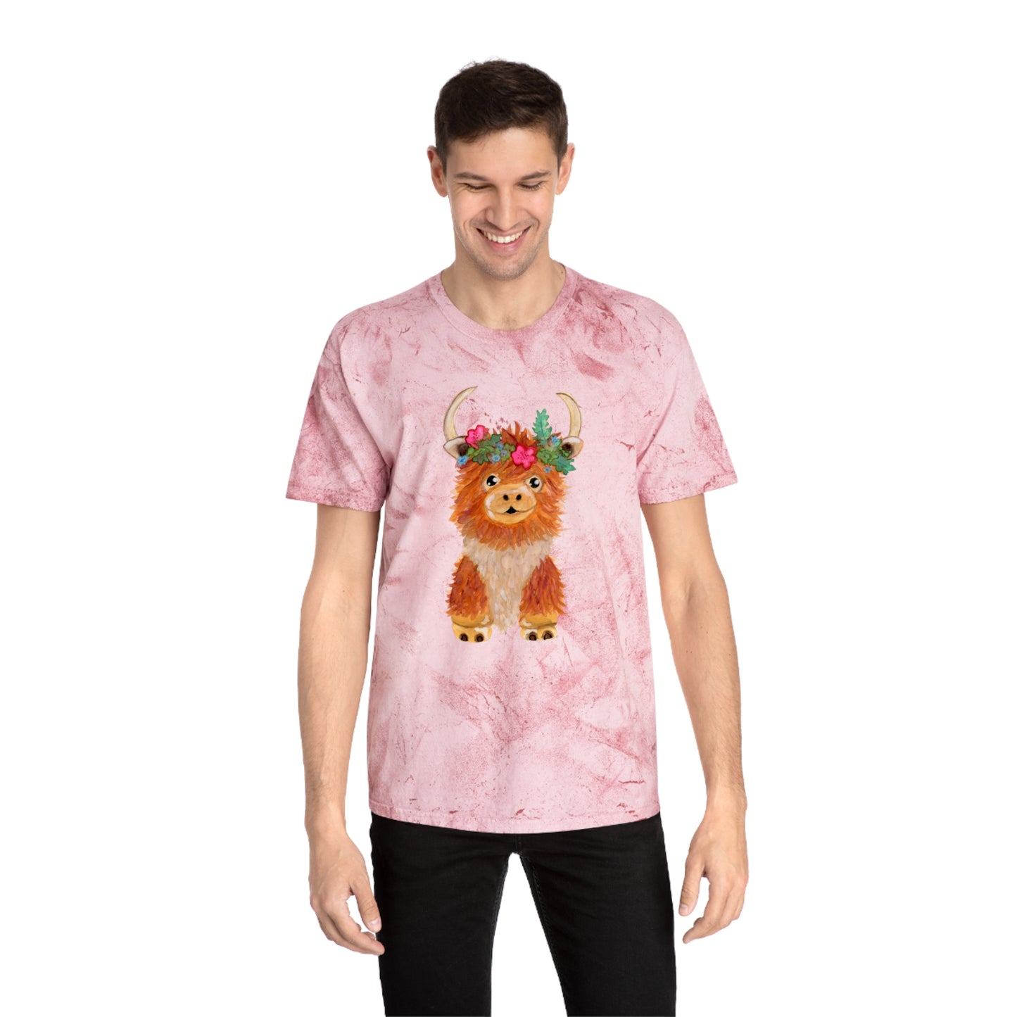 Cow Unisex Color Blast T-Shirt