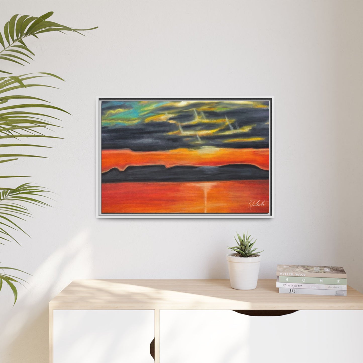 Sleeping Giant at Sunset Framed Wall Art