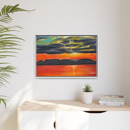 Sleeping Giant at Sunset Framed Wall Art