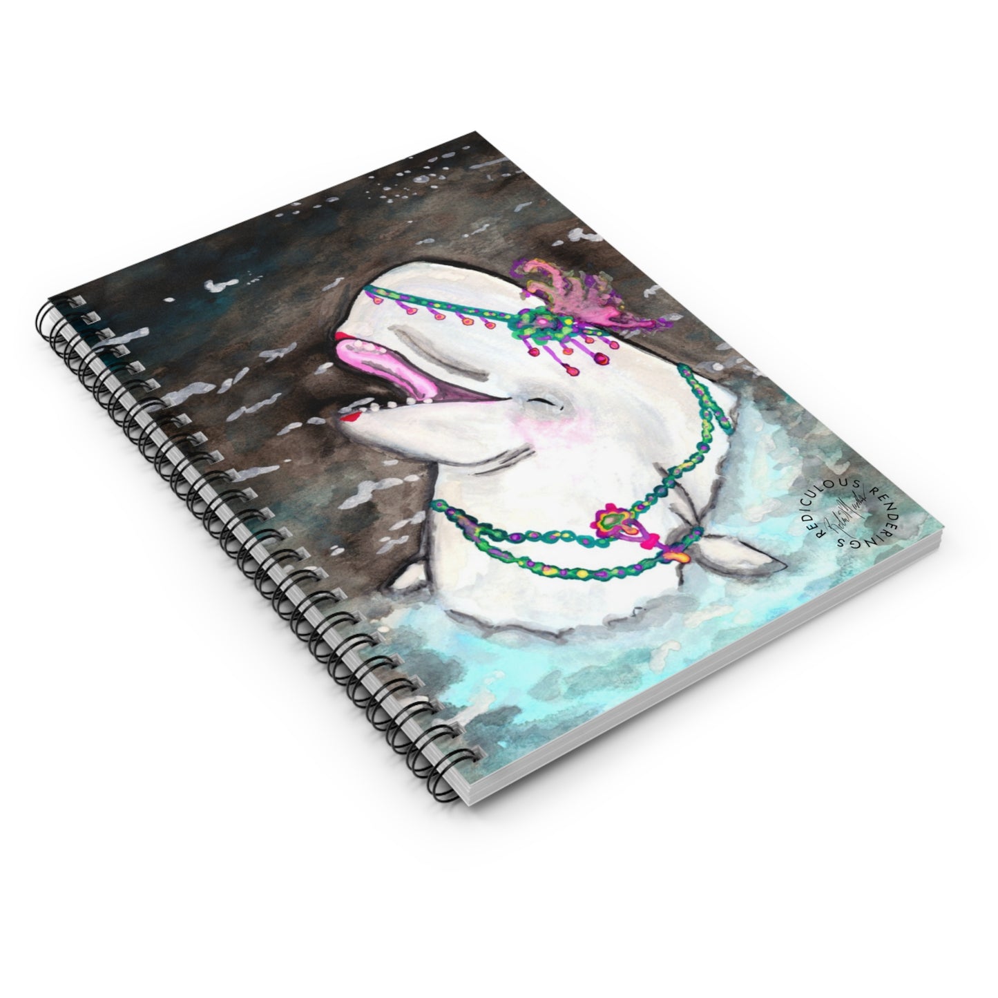 Beluga Ruled Line Notebook 118 Pages, Printed Cover,