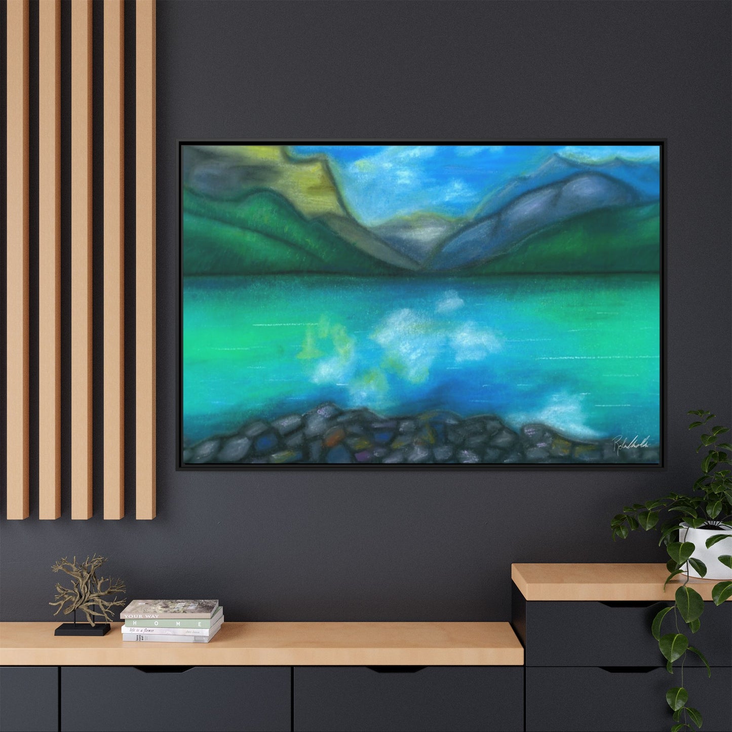 Mountain Lake Framed Wall Art