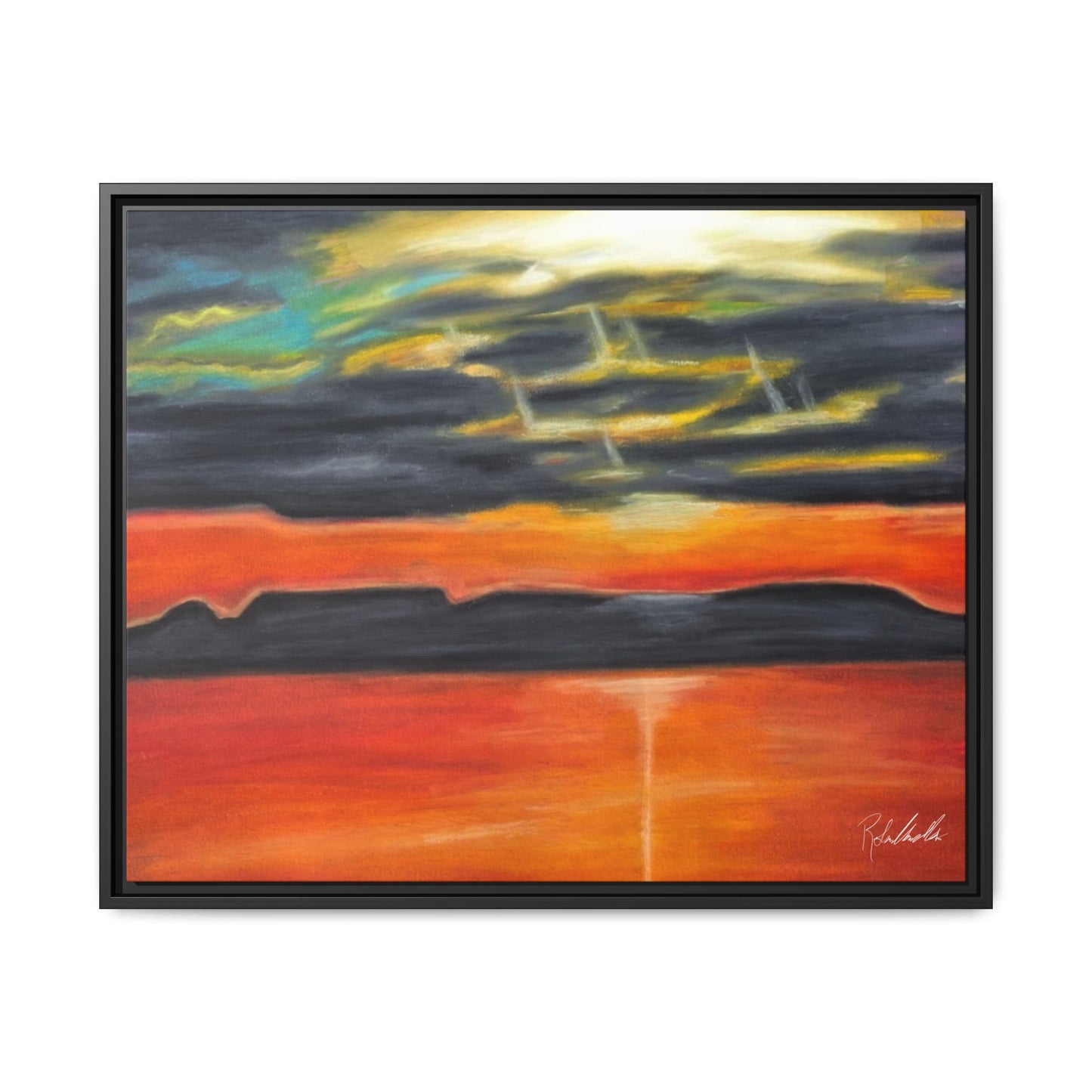 Sleeping Giant at Sunset Framed Wall Art