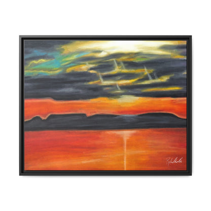 Sleeping Giant at Sunset Framed Wall Art