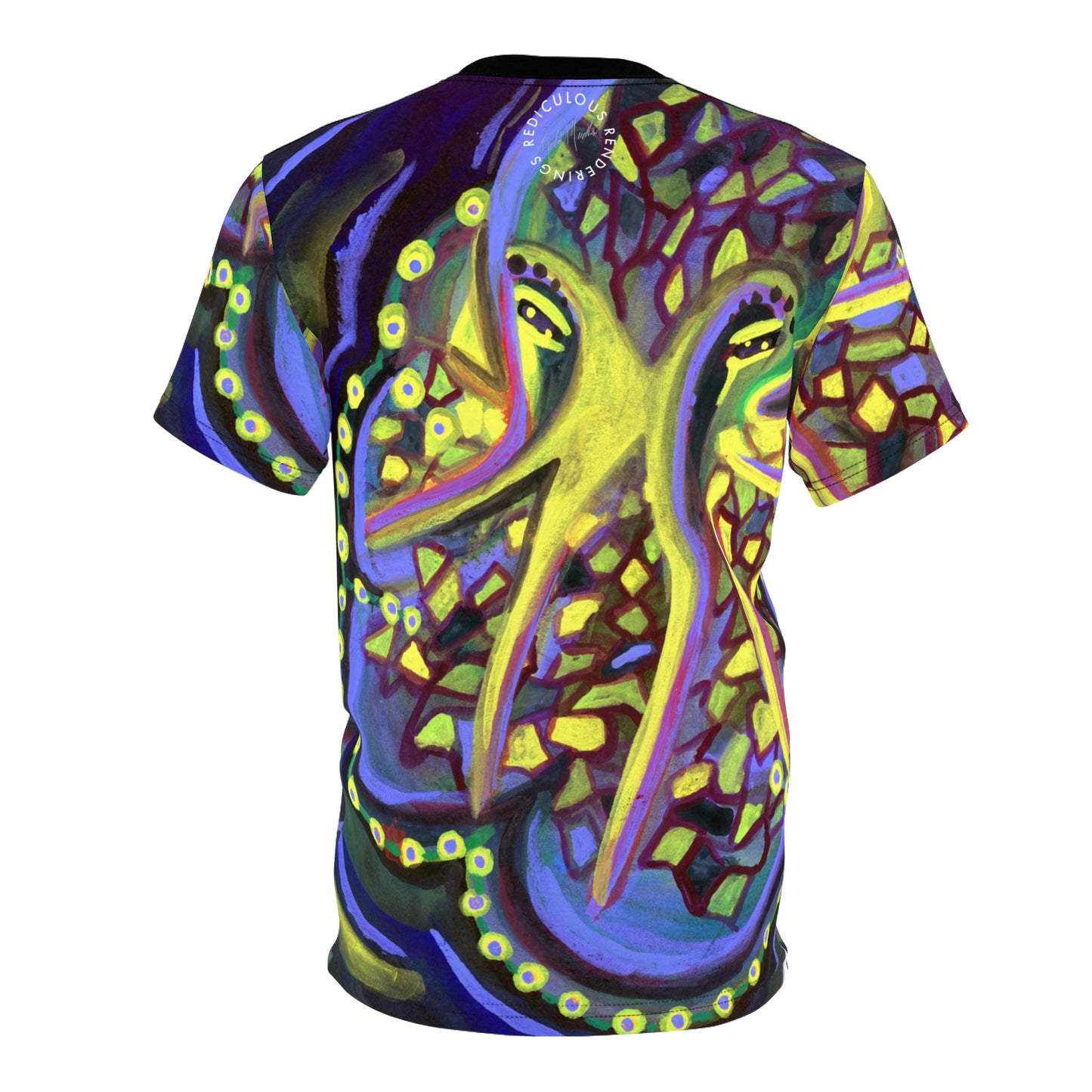 Octopus Abstract Art T-Shirt — Vibrant All-Over Print Tee