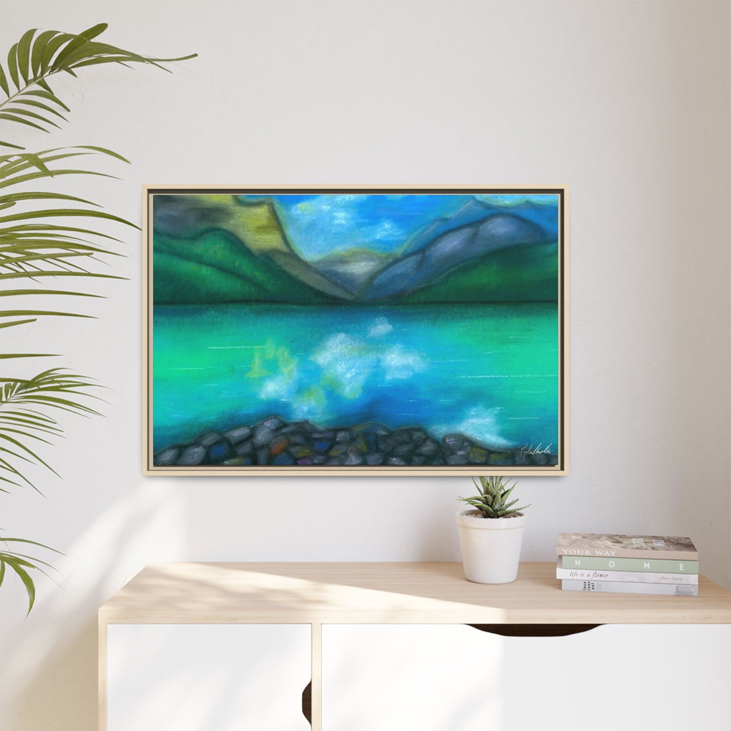 Mountain Lake Framed Wall Art