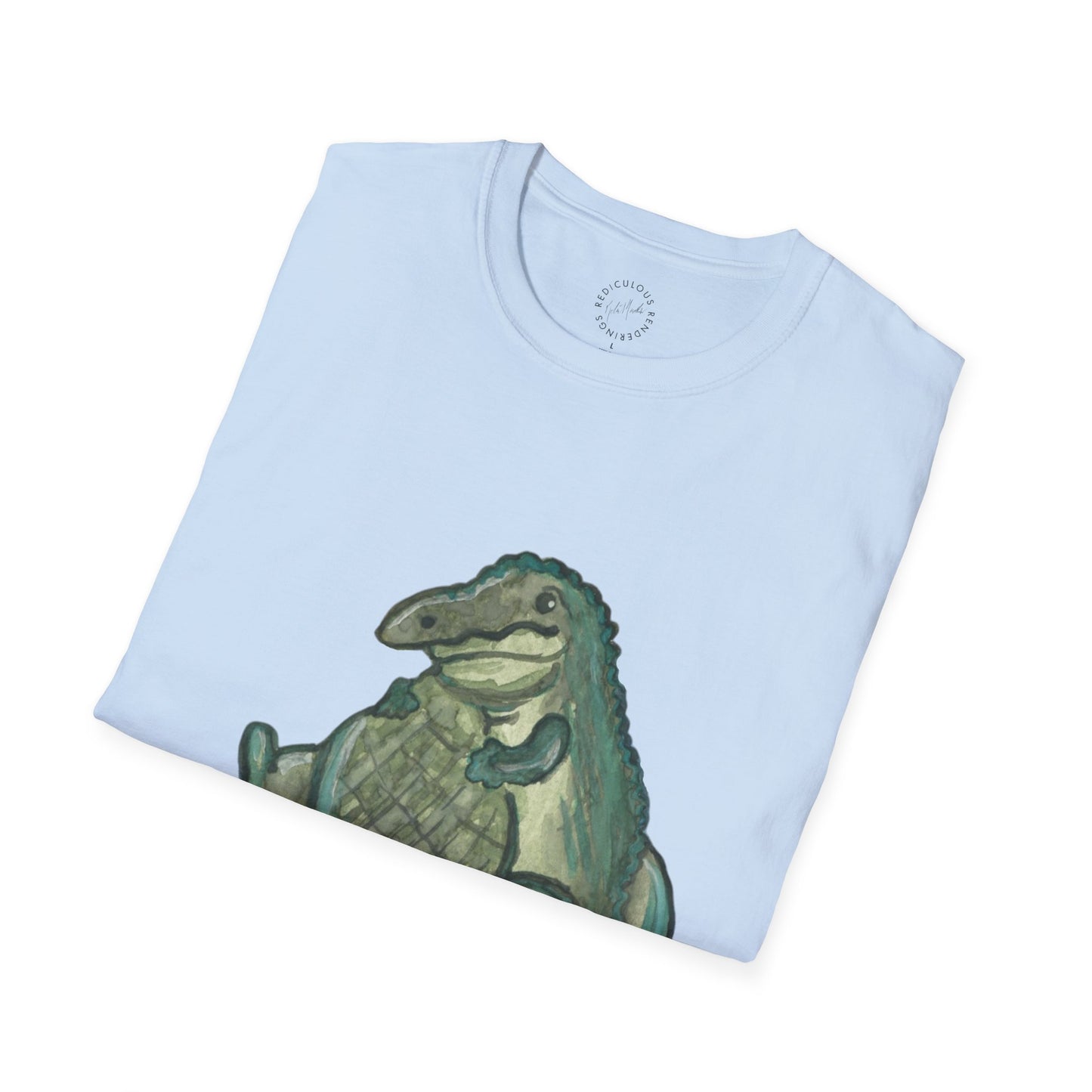 Father Son Alligator Unisex Softstyle Print T-Shirt