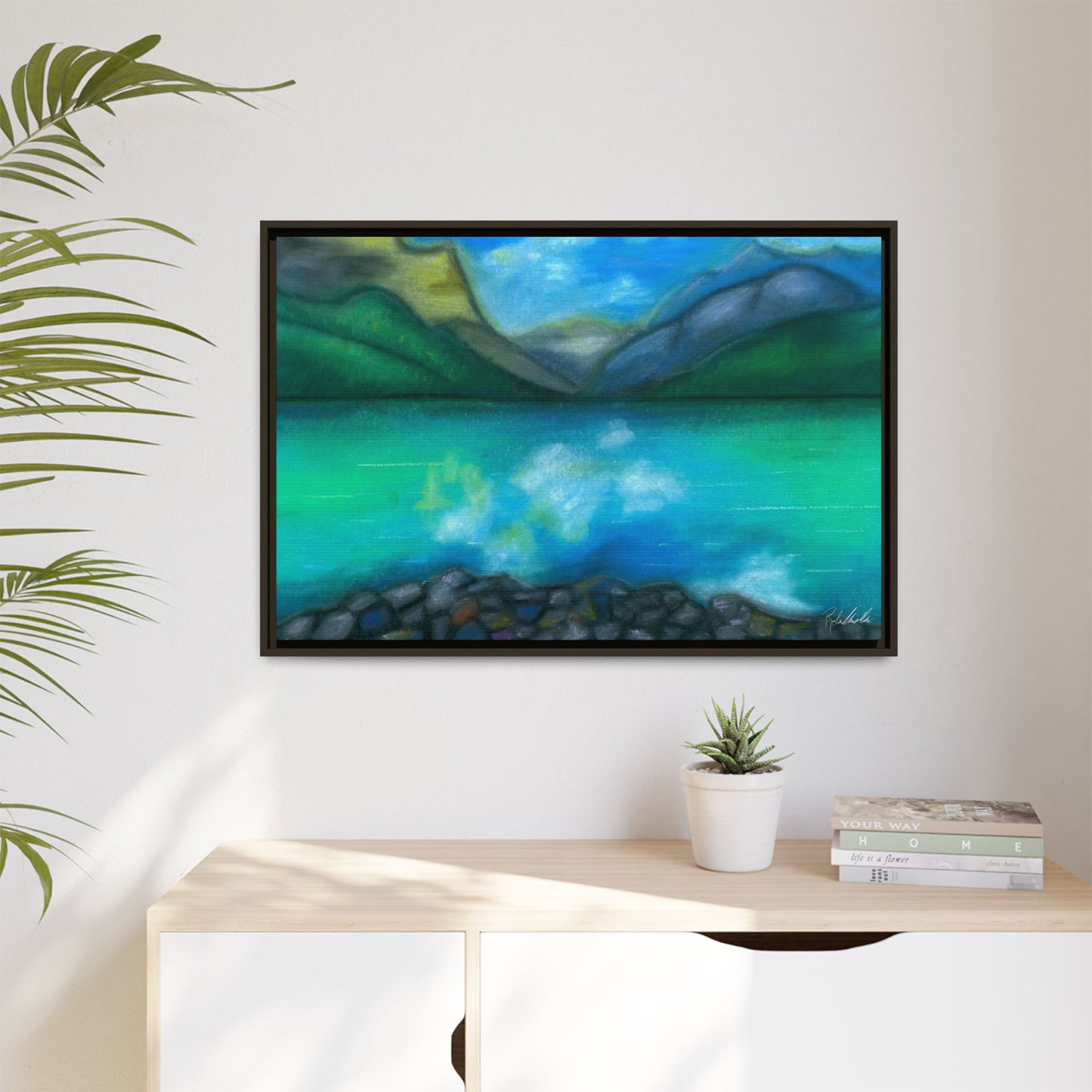 Mountain Lake Framed Wall Art