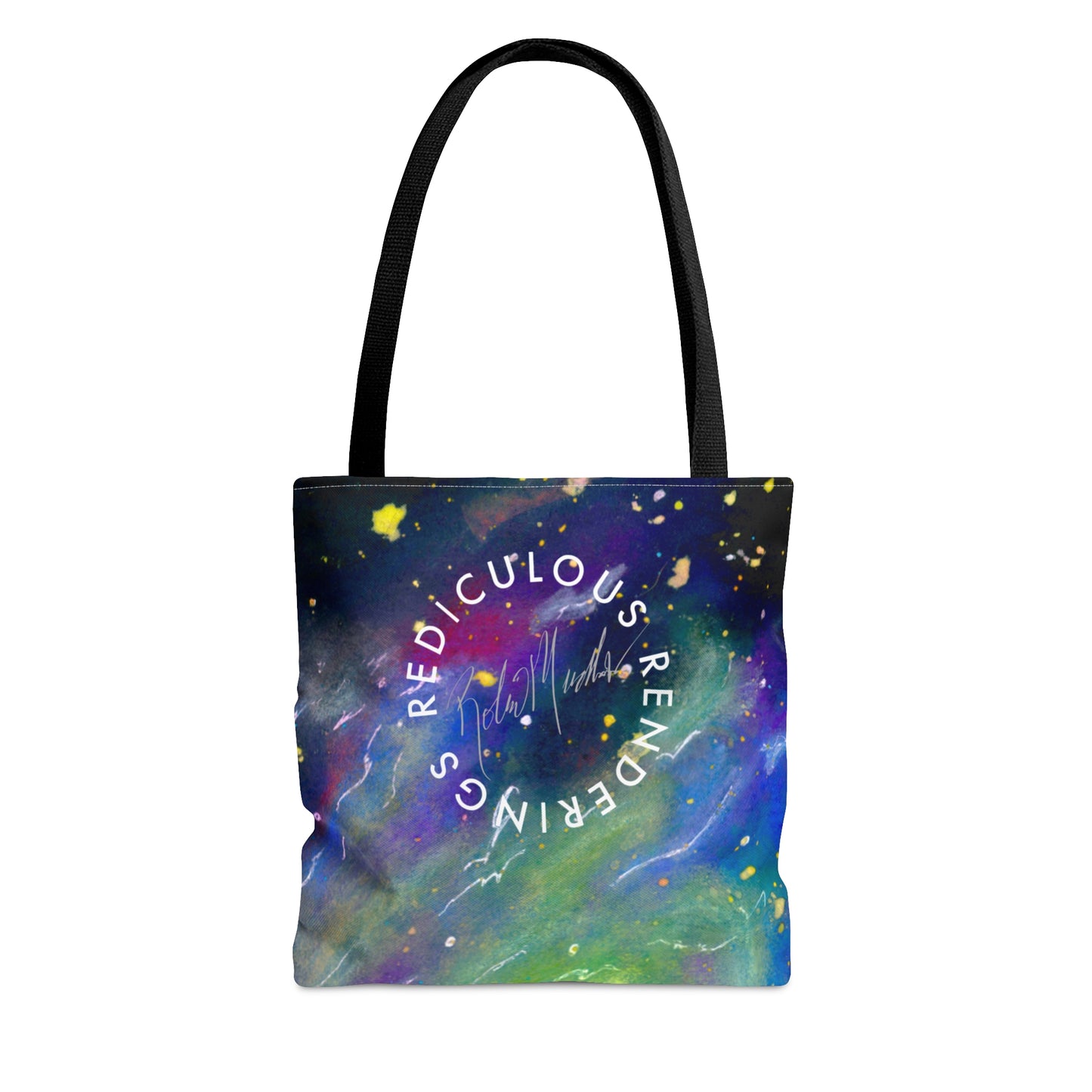 Rainbow Vortex Galaxy Tote