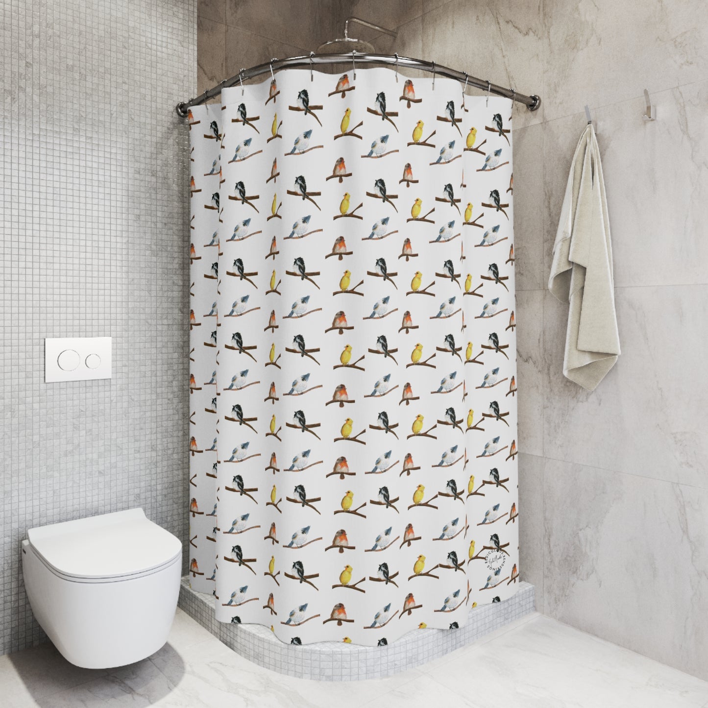 Colorful Birds Shower Curtain