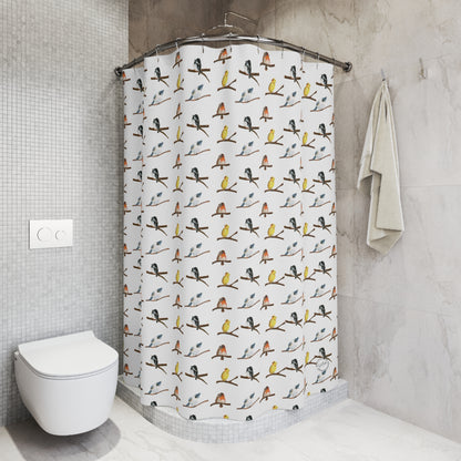 Colorful Birds Shower Curtain