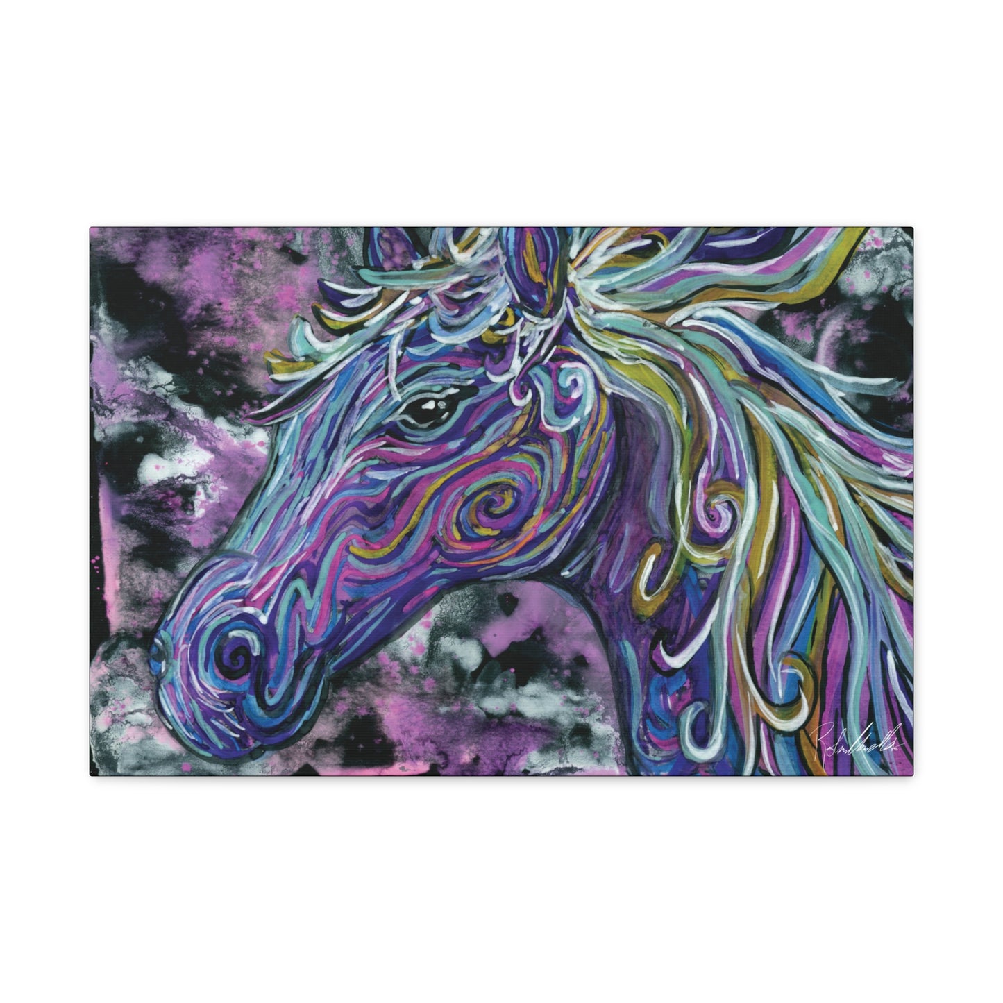 Watercolor Horse Canvas Gallery Wrap
