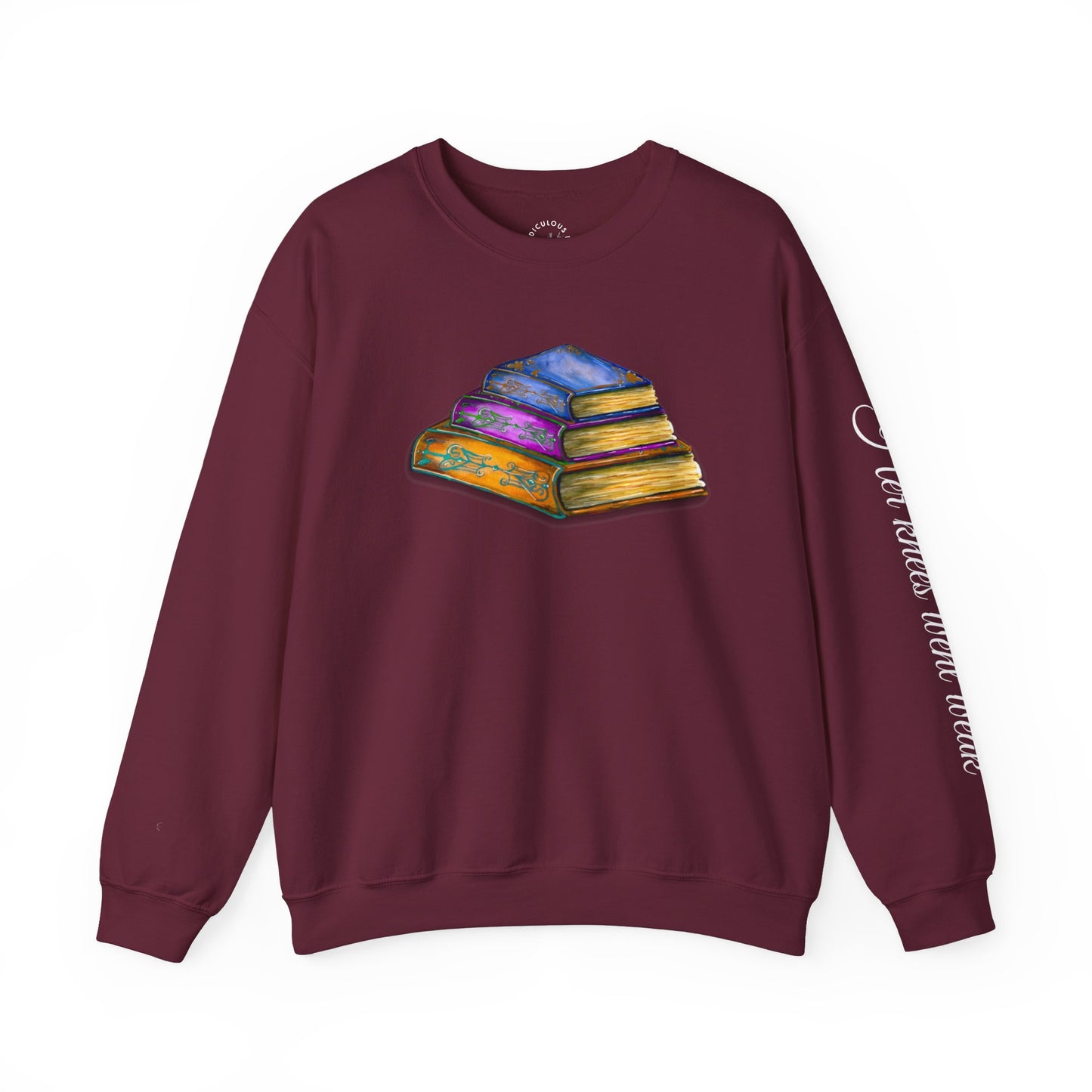 Book Quotes- Her Knees Went Weak Unisex Heavy Blend™ Crewneck Sweatshirt