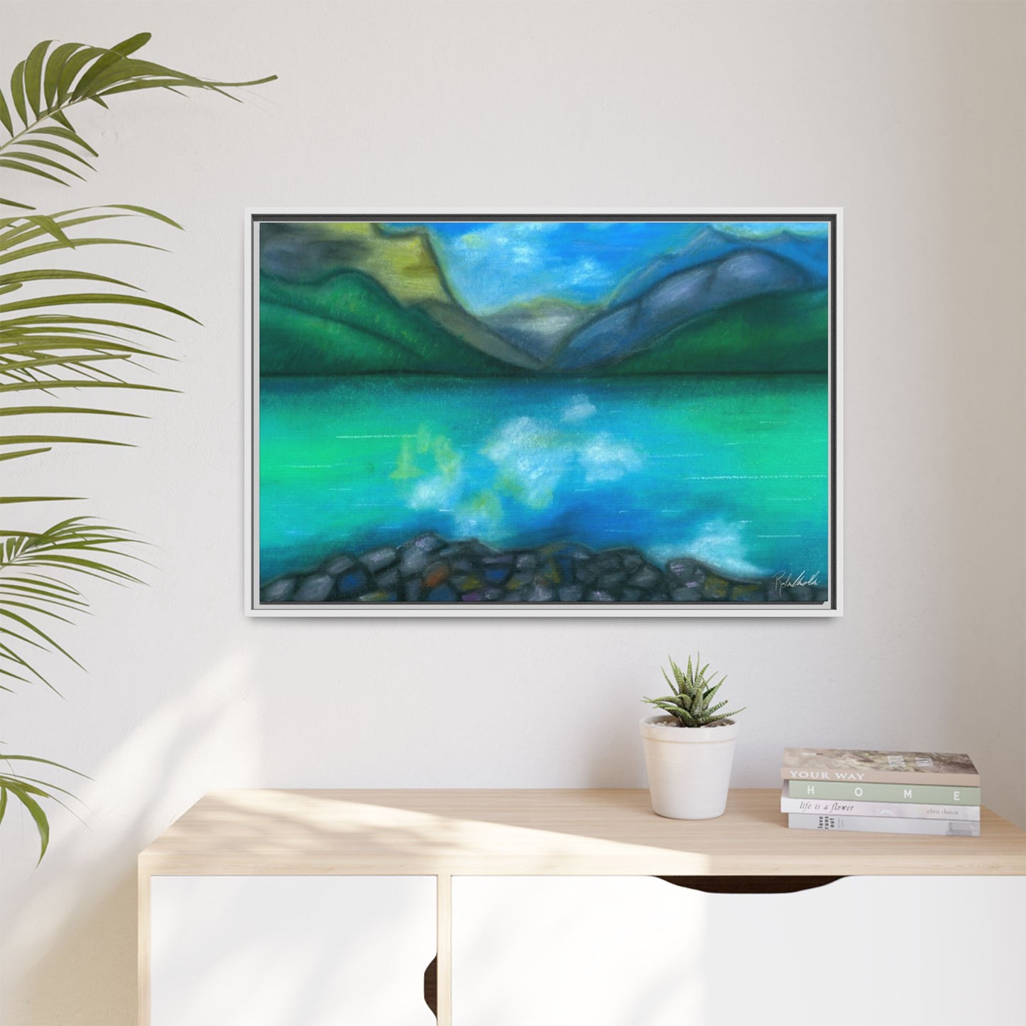Mountain Lake Framed Wall Art